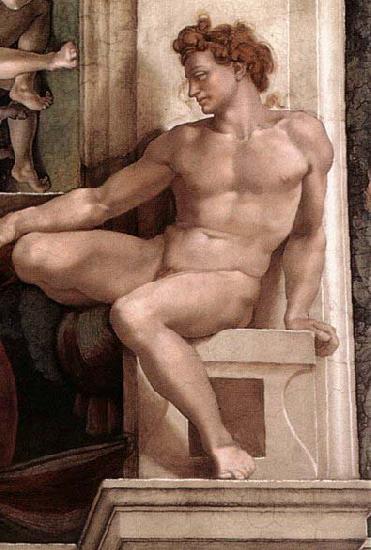 Michelangelo Buonarroti Ignudo oil painting image